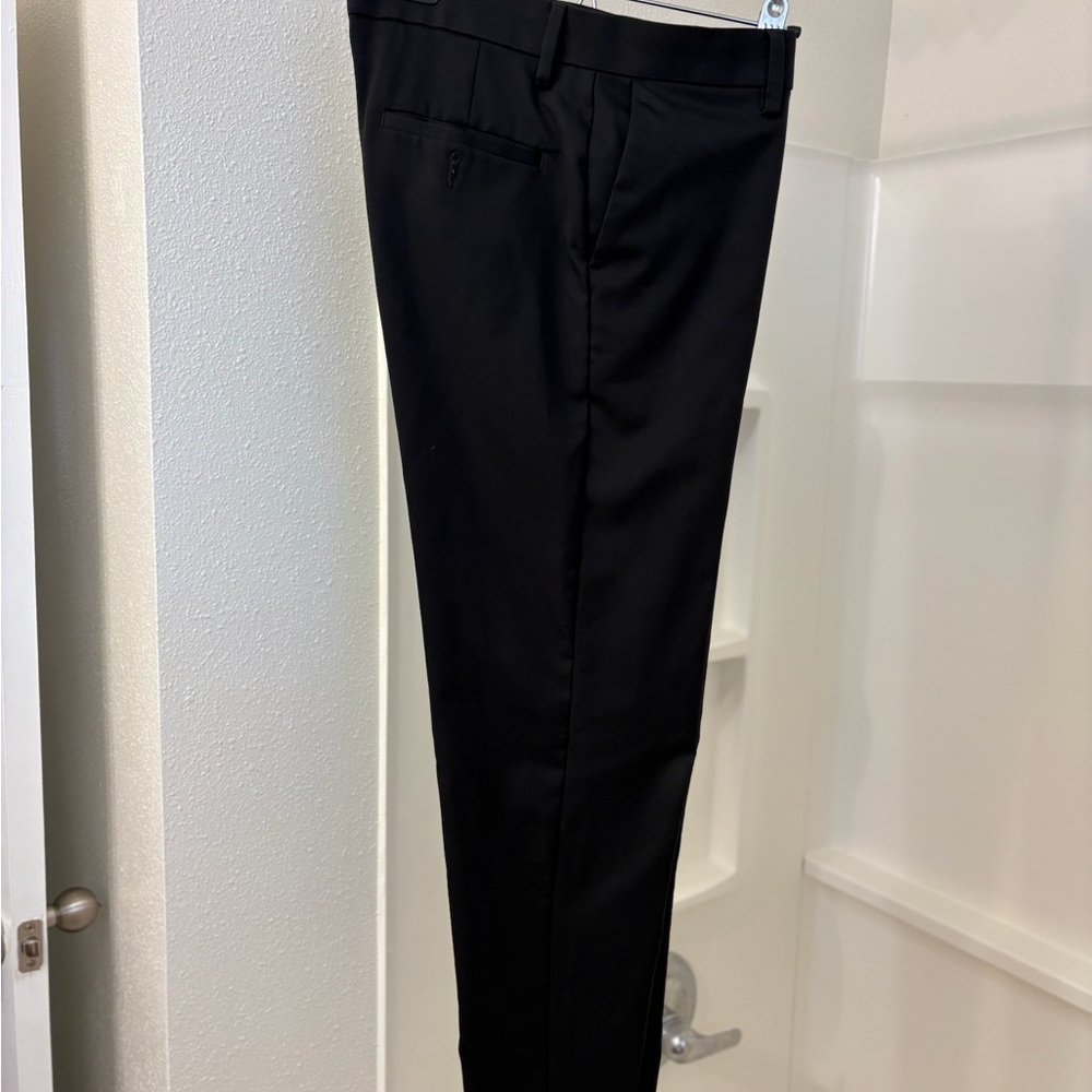 Slim Fit Black Dress Pants